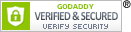 GoDaddy verified and secured site seal